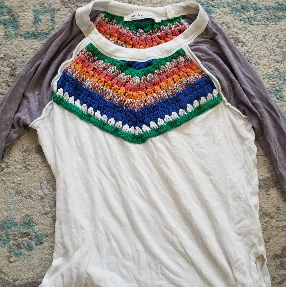 We the free XS crochet top